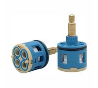 Remplacement de cartouche de robinet de douche 33 mm, cartouche à disque céramique 37 mm 3/4/5 voies pour robinet de douche à poignée unique ou double poignée, valve de robinet (QQ-37MM-68MM)