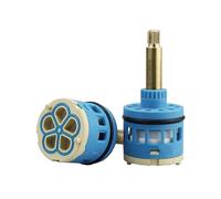 Remplacement de cartouche de robinet de douche 33 mm, cartouche à disque céramique 37 mm 3/4/5 voies pour robinet de douche à poignée unique ou double poignée, valve de robinet (YY-37MM-81MM)