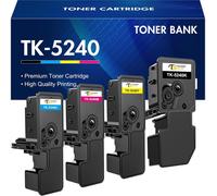 Remplacement De Cartouche De Toner Compatible Pour Kyocera Tk-5240K Tk-5240 Tk5240 Tk5240K Ecosys M5526Cdw M5526Cdn P5026Cdn P5026Cdw M5526 P5026 Tk-5240C Tk-5240Y Tk-5240M Toner