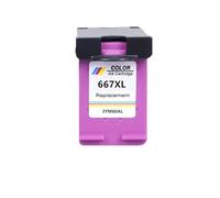 Remplacement de Cartouche d'encre 667XL 3YM81AL 3YM80AL for d-eskJet Advantage 1275 2374 2375 2376(1COLOR)