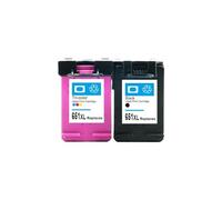 Remplacement de Cartouche d'encre Compatible Compatible avec 651 651XL Compatible avec imprimantes Deskjet 5575 5645 Officejet 202 252(1PCS HP651XL BK)