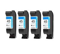 Remplacement de Cartouche d'encre Noire 45 Compatible Compatible avec imprimantes 710C 870CXI 830C 880C 890C 895CXI 930C 950C(4 Black)