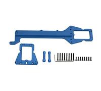Remplacement de châssis supérieur en Alliage RC, Plaque de châssis supérieure en Alliage d'aluminium Durable de Haute résistance pour Traxxas LaTrax Teton 1/18 RC, Accessoires de (Bleue)