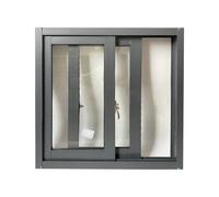 Remplacement de fenêtres résidentielles, installation encastrée, à battants en aluminium coupe-vent, réduction du bruit, convient aux salles bains, sous-sols(Gray,WXH_60X40CM/23.6X15.7IN)