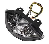 Remplacement de Feu Arrière de Moto pour Z1000 2010-2013, Feu Arrière de Frein de Direction, Boîtier ABS et Accessoires de Moto À Lentille Pmma, Feu Arrière Étanche (noirci)