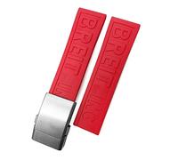 Remplacement de la bande de montre en caoutchouc en silicone tressé de 22 mm pour une sangle de montre de patrimoine SuperCean Avenger Braceles/noir 1 noir / 24 mm