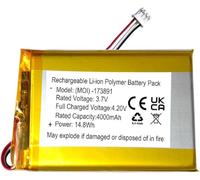 Remplacement de la Batterie 4000mAh 3.7v pour hellobaby hb6081 Moniteur vidéo pour bébé hb6256 2.4GHz numérique sans Fil Moniteur vidéo pour bébé