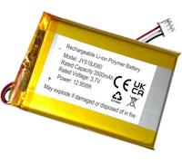 Remplacement de la Batterie Rechargeable 3500mah 3.7v pour hellobaby hb53, hb6146, hb6550 5 Pouces 2.4GHz Moniteur vidéo numérique sans Fil pour bébé