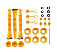 Remplacement de la buse du bidon d'huile, kit de bec du bidon d'huile de remplacement - Bec verseur anti-déversement - Ensemble de remplacement de bec de bidon d'huile, buse de versement flexible pour