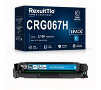 Remplacement de la Cartouche de Toner à Haut rendement CRG067H Convient à CRG067H, Compatible avec Canon i-SENSYS MF651Cw 655Cdw 657Cdw, 4 Paquets Noir Cyan Magenta Jaune avec Puce