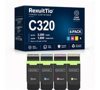 Remplacement de la Cartouche de Toner C320 à Haut rendement pour 006R04823/20/21/22, Compatible avec Xerox C320 C325, avec Puce