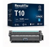 Remplacement de la Cartouche de Toner T10 à Haut rendement Convient à T10, Compatible avec Canon i-SENSYS C1533P C1538P, 4 Paquets Noir Cyan Magenta Jaune avec Puce