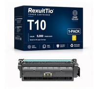 Remplacement de la Cartouche de Toner T10 à Haut rendement Convient à T10, Compatible avec Canon i-SENSYS C1533P C1538P, 4 Paquets Noir Cyan Magenta Jaune avec Puce