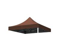 Remplacement De La Couverture du Gazebo, Bâche De Toit pour Pavillon De Jardin, Pare-Soleil, Résistante Aux UV, Imperméable, pour Jardin, Fêtes(Couverture Uniquement)(Coffee,2 * 2.0m)