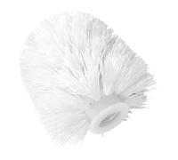 Remplacement De La Tête De Brosse De Toilette - Tête De Brosse De Toilette Universelle - Outil De Nettoyage en PVC Blanc À Visser Compatible avec Les Tiges Filetées De 12 Mm, Poils Rigides
