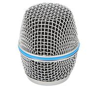 Remplacement de la Tête de Microphone, Tête Sphérique de Rechange pour Micro, Tête Sphérique de Microphone, Filtre Intérieur en Mousse, Grille en Acier Inoxydable pour Beta87A
