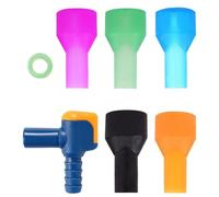 Remplacement de la valve de morsure de la vessie d'hydratation - Kit de buse de réservoir en silicone, système d'embout buccal à débit de liquide résistant aux fuites, ensemble de connecteur de distri