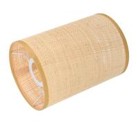 Remplacement De L'abat-Jour En Rotin Abat-Jour En Rotin E27 E14 Abat-Jour Boho Couvercle De Lampe De Table En Cylindre Tissé Naturel Pour Lustres Lampes De Table