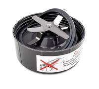 Remplacement de lame de mélangeur, Base de lame en acier inoxydable d'extracteur croisé de remplacement 600/900 W convient au mélangeur NutriBullet(900W)