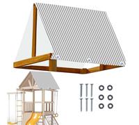 Remplacement De L'auvent De La Balançoire Kit - 89,76 Pouces 600d Imperméable Pare- Oxford | Bâche De Toit D'aire De Jeux pour Balançoire en Bois | Housses Résistante Aux UV 228x109cm
