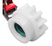 Remplacement de l'engrenage de vadrouille Spinner - Matériau en acier PP blanc, partie de pédale de vadrouille de 0,98 pouces, roulement à 1 voie, kit de réparation de seau multifonctionnel | Composan