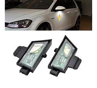 Remplacement de l'ensemble de lampe de flaque d'eau sous-miroir latéral LED 2 pièces pour Golf VII MK7 Variant Sportsvan Touran II MK2 Golf All Track 2012-2019, lumière de flaque de miroir de voiture
