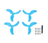 Remplacement de l'hélice à 3 pales Aérodynamique améliorée à faible bruit Remplacement de l'hélice de drone pour Avata 2 Drone 4Pcs Matériel de PC haute résistance (Bleu)
