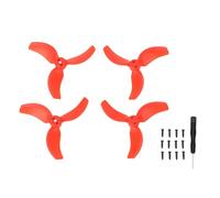 Remplacement de l'hélice à 3 pales Aérodynamique améliorée à faible bruit Remplacement de l'hélice de drone pour Avata 2 Drone 4Pcs Matériel de PC haute résistance (Rouge)