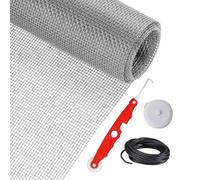 Remplacement de moustiquaire de fenêtre - Moustiquaire légère de Remplacement | 400 x 120 cm, Rouleau Robuste, kit de réparation pour Porte coulissante, Protection Animaux pour véranda et terrasse