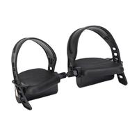 Remplacement de pièces de vélo d'exercice | Pédale vélo d'exercice avec Sangle Remplacement pédale Rotation pour Accessoire 'intérieur 1 Paire