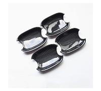 Remplacement de poignée de porte de voiture A4 B8 Q3 Q5 Poignées de porte voiture Décoration Couverture Garniture Carbone pour fibre Poignée Couvercles cuvette Autocollants extérieurs(Door bowl)