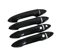 Remplacement de poignée de porte de voiture Pour Pilot 2016-2021 8 pièces/ensemble voiture carbone pour fibre de style ABS côté pour poignées porte intelligentes couvre-capuchons garnitures