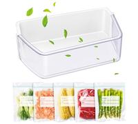 Remplacement de poubelle de porte de réfrigérateur DA97-17255A (côté droit) compatible avec Samsung RF265BEAESG, RF265BEAESR, RF262BEAESR avec sacs de rangement alimentaires