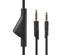 Remplacement de réparation câble audio d'écouteur 3.5mm DIY pour Astro TH1408 Noir