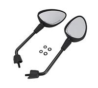 Remplacement de rétroviseur de pièces coque ABS tige en aluminium rétroviseurs de guidon latéraux durables pour Primavera 50 4T 4V NOABS E2 2013 2017 (B noir)