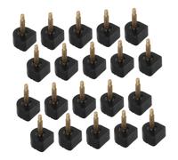 Remplacement de talons hauts, 10 paires d'embouts de rechange noirs carrés for talons, 2 x 1 cm