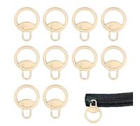 Remplacement de tirette de charnière, languette de charnière, remplacement de la languette avec fermeture éclair en de 10 pièces, poignée avec fermeture éclair détachable, remplacement de la