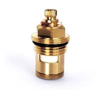 Remplacement de valve du robinet à cartouche à disque en céramique et laiton, quart de tour G1/2“ x 42 mm x 6 mm de longueur de cannelure, 20 dents, cartouches de robinet (Blue)