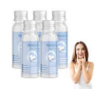 Remplacement dentaire temporaire cosmétique - Kit de réparation dentaire temporaire - Kit de réparation dentaire d'urgence, pâte de remplissage provisoire modelable et billes pour dents (5 bouteilles)