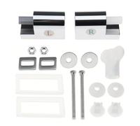 Remplacement des charnières de siège dels WC - Pièces renforcées de la charnière du couvercle dlel WC, faciles à installer | Kit de réparation de siège avec fermeture amortissante pour