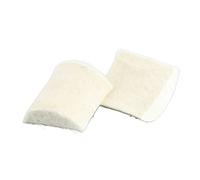 Remplacement des coussinets en feutre du batteur de pédale de tambour |2 embouts en feutre blanc pour tête de maillet de basse |Dureté moyenne pour un son grave complet/pas de