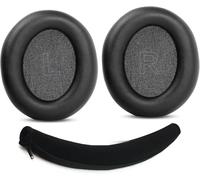 Remplacement des Coussinets et de l'arceau Compatible avec Anker Soundcore Space Q45 Bluetooth Wireless Over-Ear Casques Coussinets d'oreille en Cuir protéiné Plus Doux