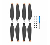 Remplacement des hélices pour DJI Mini 3 Pro, Accessoires compacts à Faible Bruit avec vis, Kits de pièces de Rechange, Accessoires de Remplacement (Deux Paires de Bords Orange)