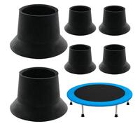 Remplacement des pieds du trampoline - 6 housses antidérapantes | Jambes résistantes à l'usure | Ensemble d'accessoires d'entretien saisonnier pour équipement de terrain de jeu de remise en forme d'en