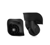 Remplacement des roues de bagages en caoutchouc | Noir petit et grand, remplacement 4 pièces: roulette de valise, accessoires de chariot de boîte de douane(Black Small)