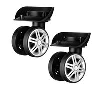 Remplacement des roues de bagages - Spinner robuste et silencieux, roulette de chariot à valise pivotante à 360 °, pièce de réparation à roulement lisse, accessoire en nylon amovible