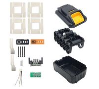 Remplacement du Boîtier de La Batterie pour Dewalt 20V DCB200, DCB210, DCB206, DCB208,Pièces de Couvercle de Batterie 6A 8A 10A 10 * 21700 Boîtier en Plastique pour Batterie