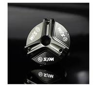 remplacement du bouchon d'huile moto Pour CRUISYM 300 GTS300i RV250 EVO250I MAXSYM 400 T2 T3 JOYMAX Z300 SYM Accessoires Moto Couvercle De Bouchon D'huile Moteur CNC(Grey)