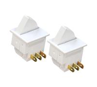 Remplacement du bouton de commande de lumière d'appareil, boîtier de commande à pression, blanc, 250 VAC, 0,25 A, pour service de porte de réfrigérateur, bouton lumineux de porte de réfrigérateur