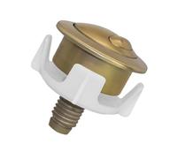 Remplacement du bouton de rinçage - Mécanisme de poussée des toilettes, chasseur de réservoir supérieur | Double capuchon résistant aux fuites, bouton de chrome d'installation facile pour les appareil